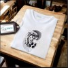 Erkek Ön Baskili T-shirt Plus Model